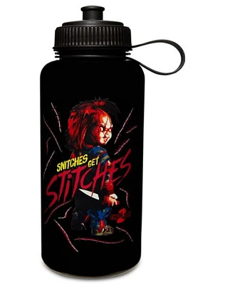 Chucky Snitches Get Stitches Water Bottle - 33 oz.