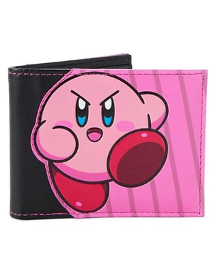 Black and Pink Kirby Bifold Wallet - Kirby
