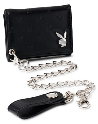 Playboy Embossed Chain Wallet