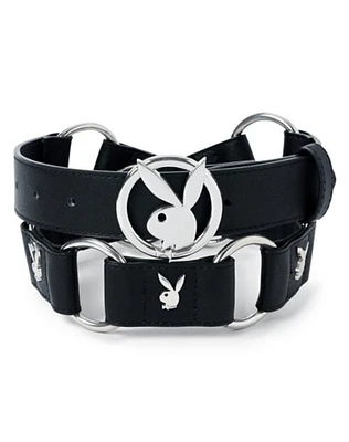 Black Playboy Ring Belt