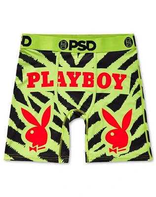 Neon Zebra Print Playboy Boxers