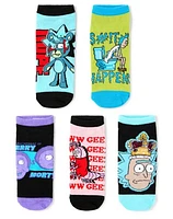 Rick and Morty No Show Socks - 5 Pack