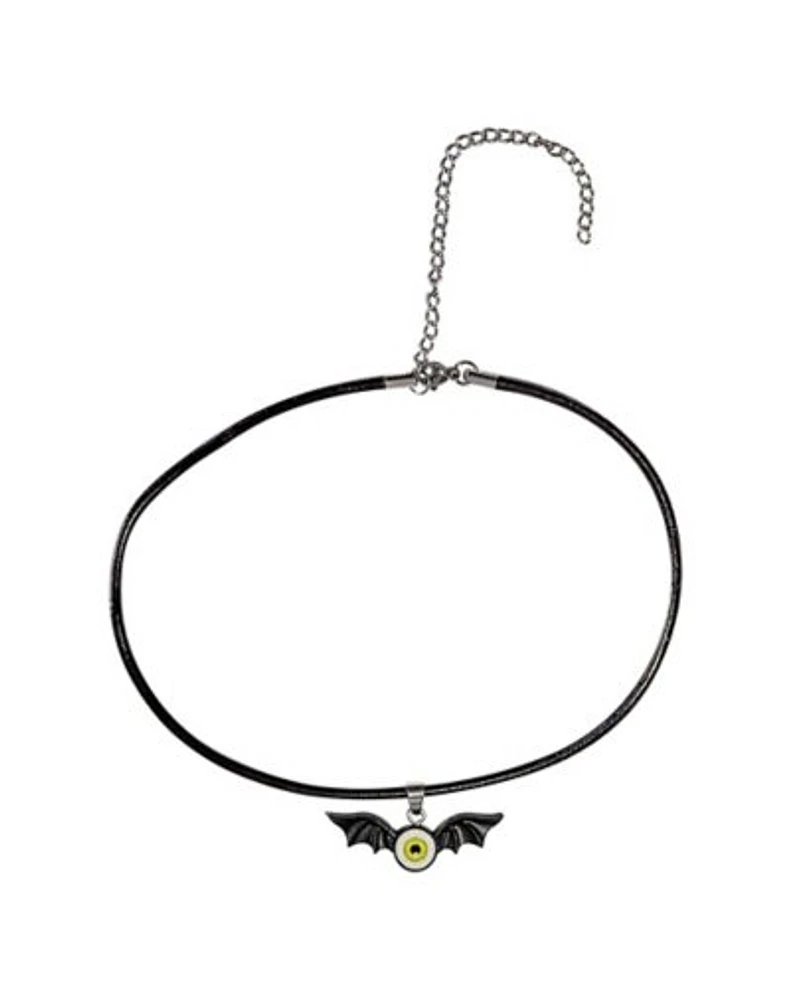 Winged Eyeball Chord Choker Necklace