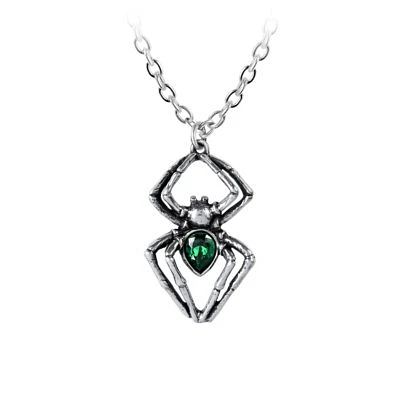 Emerald Spiderling Necklace