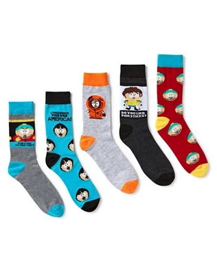 Funny South Park Characters Crew Socks - 5 Pack