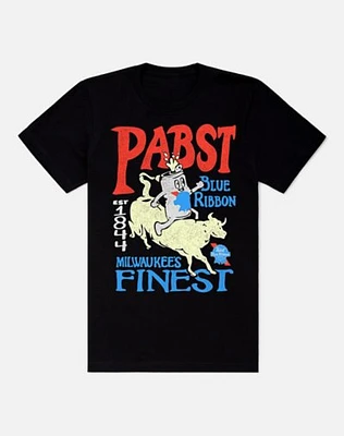Pabst Blue Ribbon Bull Rider T Shirt