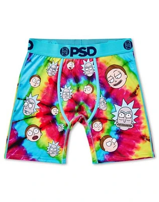 Rick and Morty Spiral Tie Dye Boxer Briefs