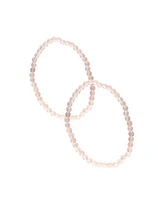 Rose Quartz Semi-Precious Stone Bracelets