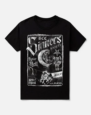 Black Craft Cult Sinners Society T Shirt