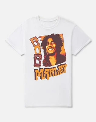Yellow and White Bob Marley T Shirt