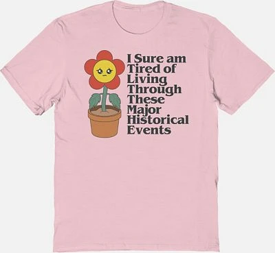 Pink I Sure Am Tired T Shirt