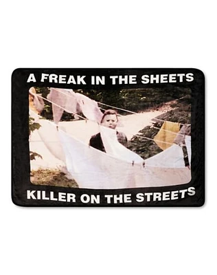 A Freak in the Sheets Fleece Blanket - Halloween