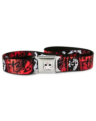 Jason Voorhees Mask Seat Belt Belt - Friday the 13th