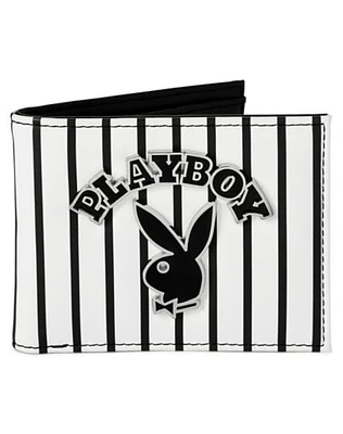 Playboy Pinstripe Bifold Wallet