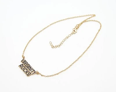 Goldtone Virginity Rocks Chain Necklace - Danny Duncan