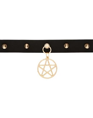 Spike Pentagram Choker Necklace