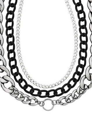 Multi-Pack Chain Choker Necklaces - 3 Pack