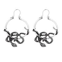 Snake Hoop Earrings