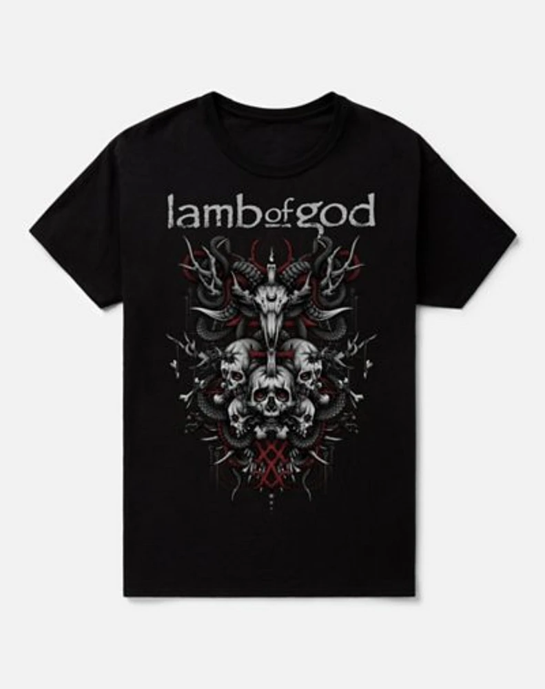 Lamb of God Skull T Shirt