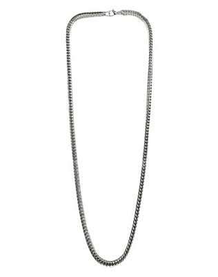 Silvertone Box Chain Necklace