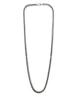 Silvertone Box Chain Necklace