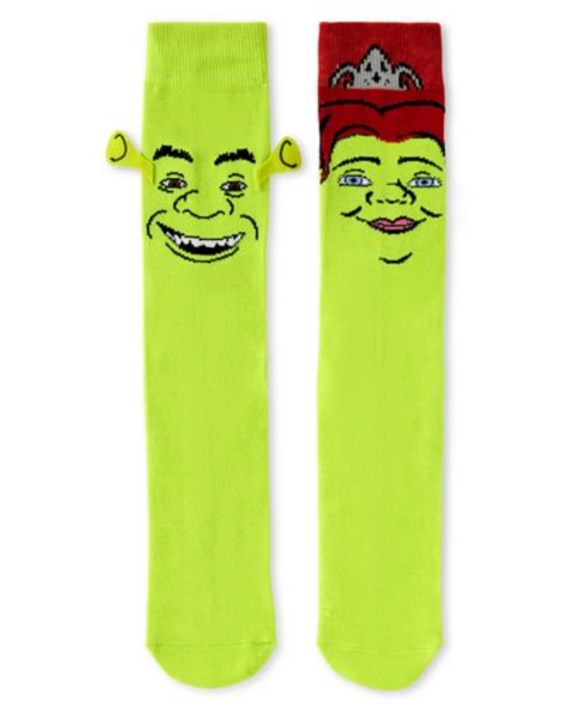 3D Shrek and Fiona Crew Socks