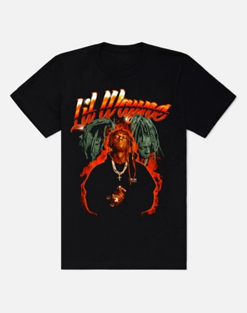Lil Wayne Flames T Shirt