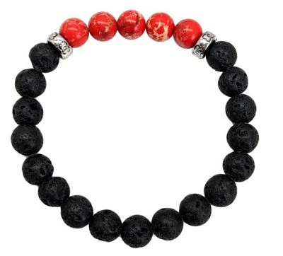 Red Lava Bead Bracelet