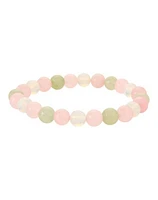 Rose Quartz Love Semi-Precious Beaded Bracelet