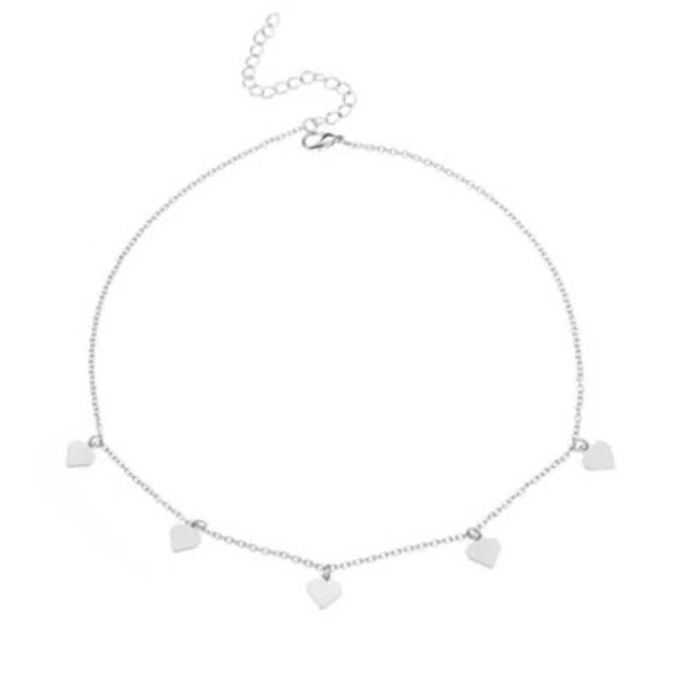 Dainty Hearts Chain Necklace