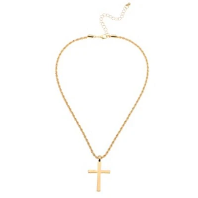 Gold Plated Dainty Cross Necklace