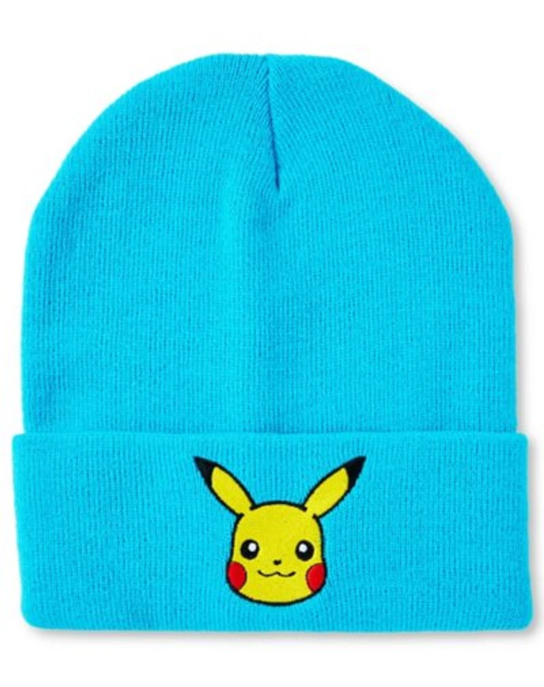 Blue Pikachu Cuff Beanie Hat - Pokmon