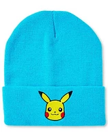 Blue Pikachu Cuff Beanie Hat - Pokmon