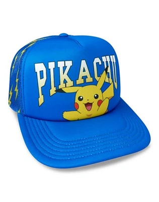 Pikachu Blue Lightning Bolt Snapback Hat - Pokmon