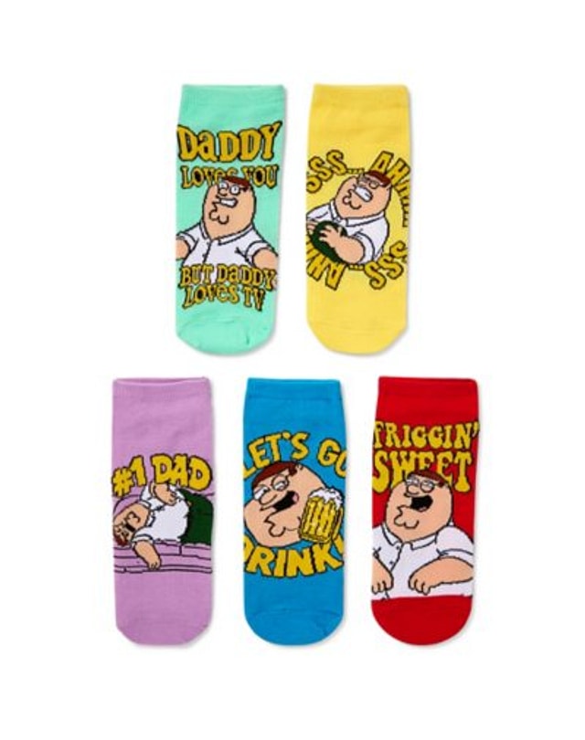 Peter Griffin No Show Socks 5 Pack - Family Guy