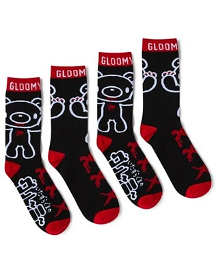 Gloomy Bear Crew Socks - 2 Pair
