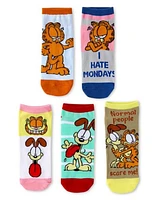 Multi-Pack Garfield No Show Socks - 5 Pack