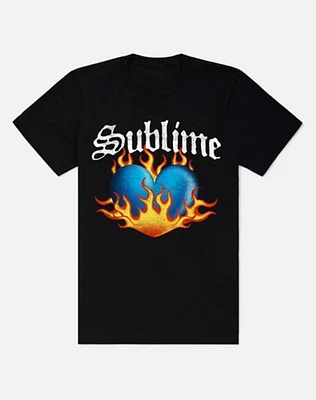 Sublime Fire Heart T Shirt