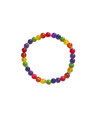 Rainbow Pride Beaded Bracelet