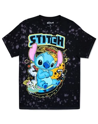 Bleach Dyed Stitch and Scrump T Shirt