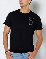 Playboy Bunny Stacked Logo T Shirt