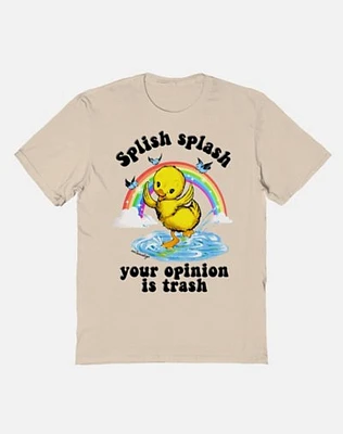 Splish Splash Your Opinion Is Trash Ducky T Shirt