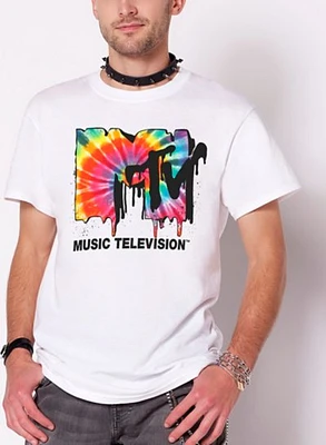 Tie Dye Melting MTV Logo T Shirt