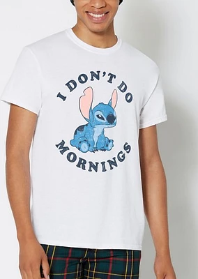 Don't Do Mornings Stitch T Shirt