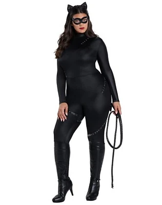 Adult Catwoman Plus Size Catsuit Costume