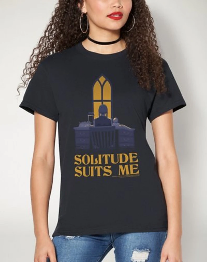 Solitude Suits Me T Shirt- Wednesday