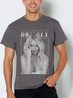 Britney Spears Monochrome Portrait T Shirt