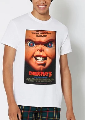 White Child's Play 3 Chucky T Shirt