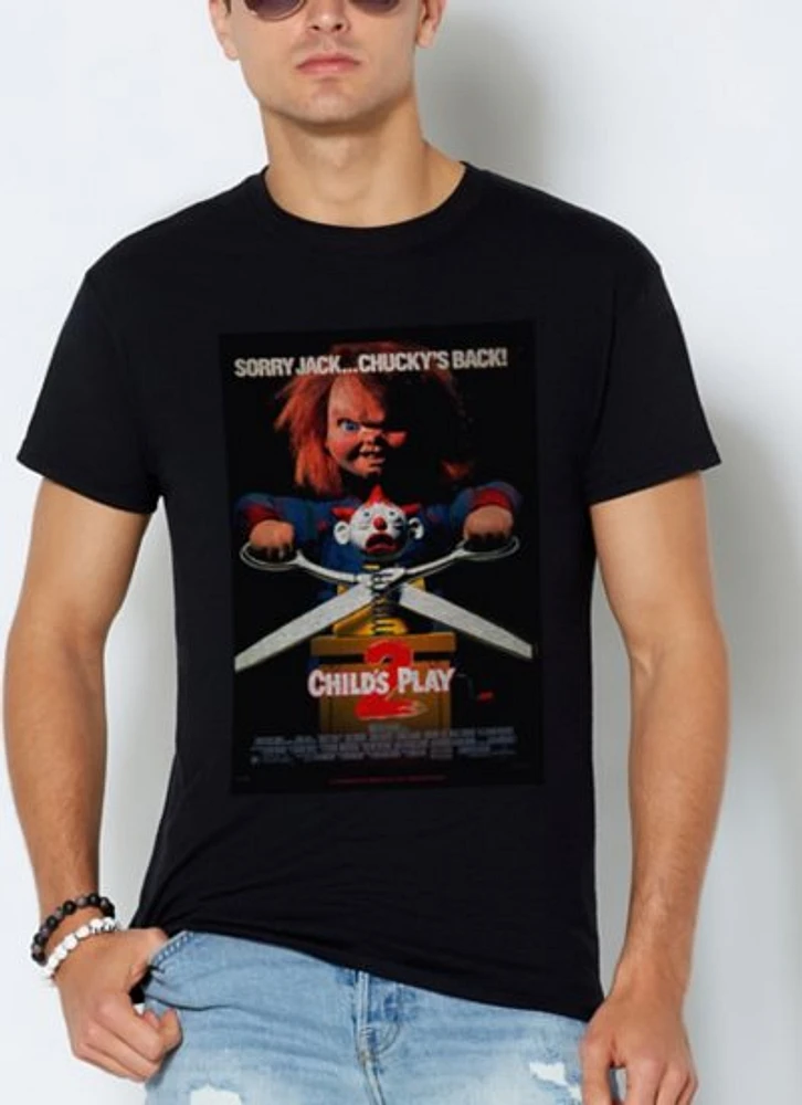 Black Child's Play 2 Chucky T Shirt