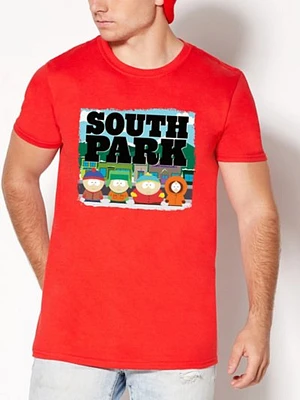 Logo Characters South Park T Shirt